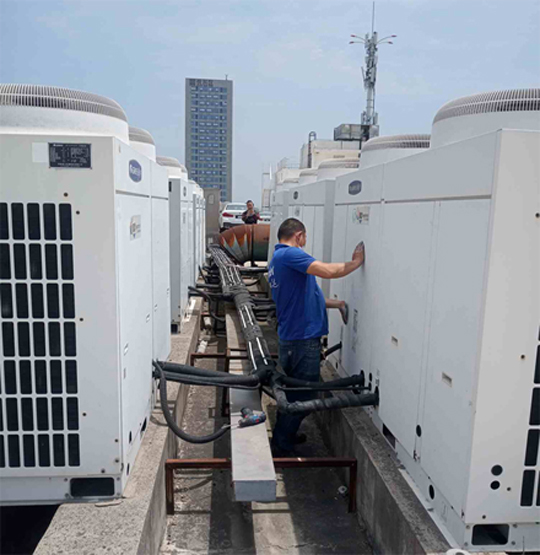 玉泉中央空调制热和不制冷系统维修方法